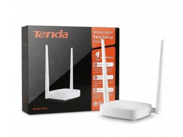 TENDA N301 ROUTER REPETIDOR INALÁMBRICO ALTO RENDIMIENTO
